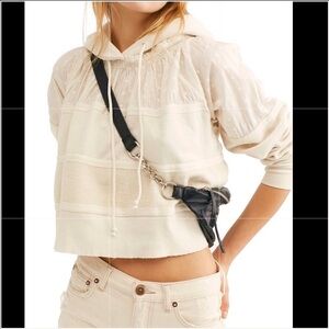 Free People piper long sweatshirt- hoodie